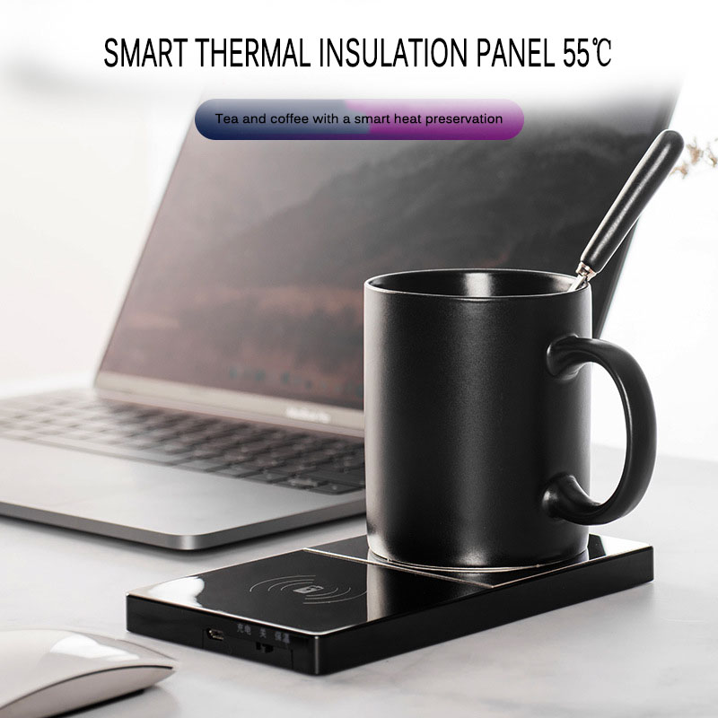 Warm heating coaster thermostat cup